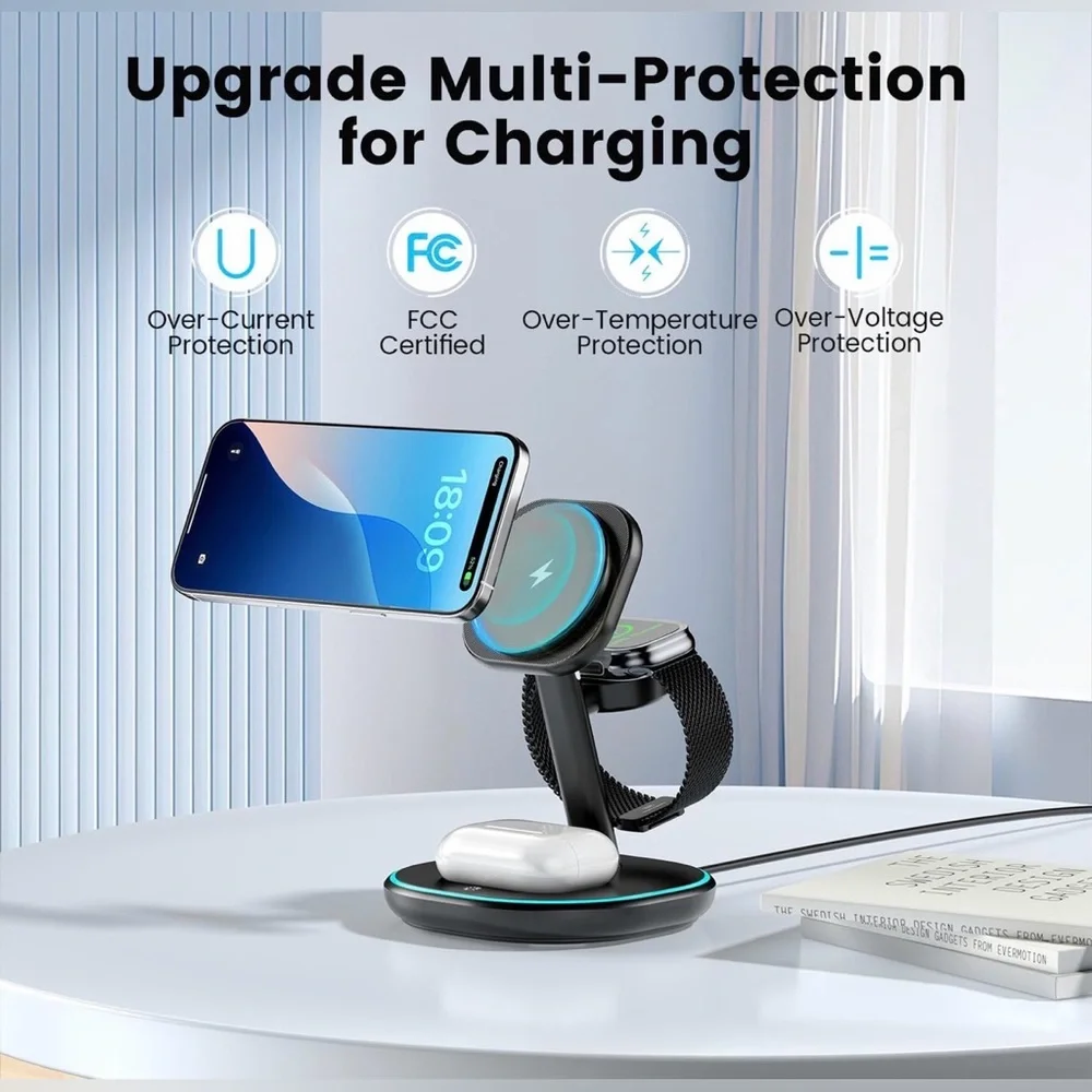 EnergyCell 3-in-1 Wireless Charging Station